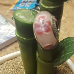 Pink flowered murano